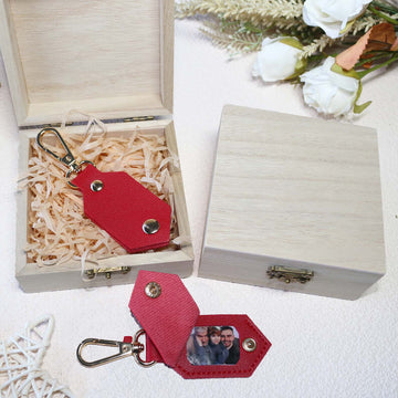 DIY Picture Key Chains,Custom Keychain With Picture, Llaveros(Red)Personalizados Customized Keychain Gifts For Women Boyfriend Husband Mens - uniqicon
