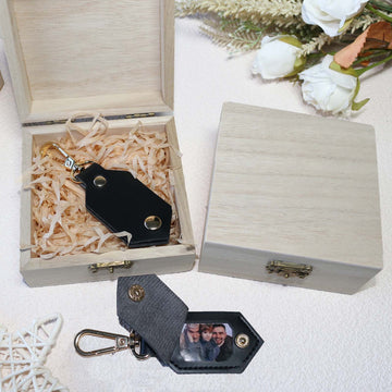DIY Picture Key Chains,Custom Keychain With Picture, Llaveros(Black) Personalizados Customized Keychain Gifts For Women Boyfriend Husband Mens
