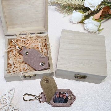 DIY Picture Key Chains,Custom Keychain With Picture, Llaveros(Light Brown) Personalizados Customized Keychain Gifts For Women Boyfriend Husband Mens