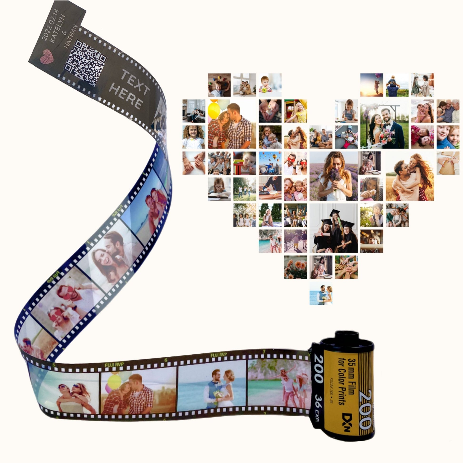 Personalized Customized Memory Retro Camera Film HD Photo Album Film Roll Keychain F4 Voice Message Creative Birthday Valentine Christmas Graduation Friend Anniversary Gift Souvenir Customized Handmade - uniqicon